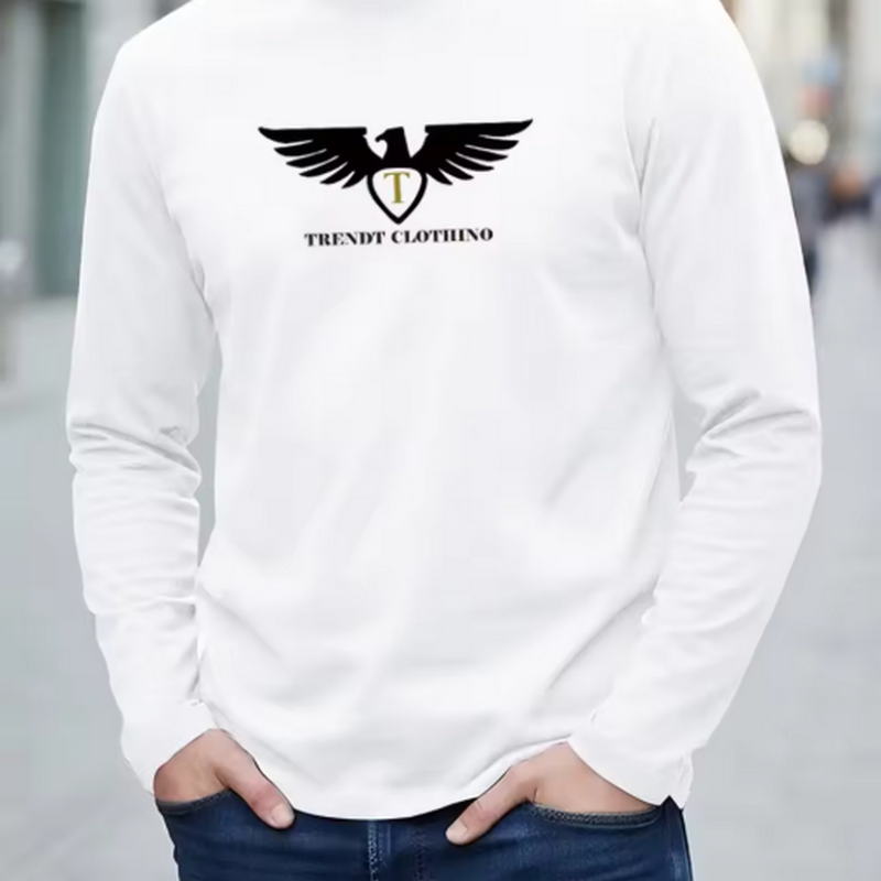 Men'S Fashion T Shirts - Kaos lengan panjang musim gugur untuk
