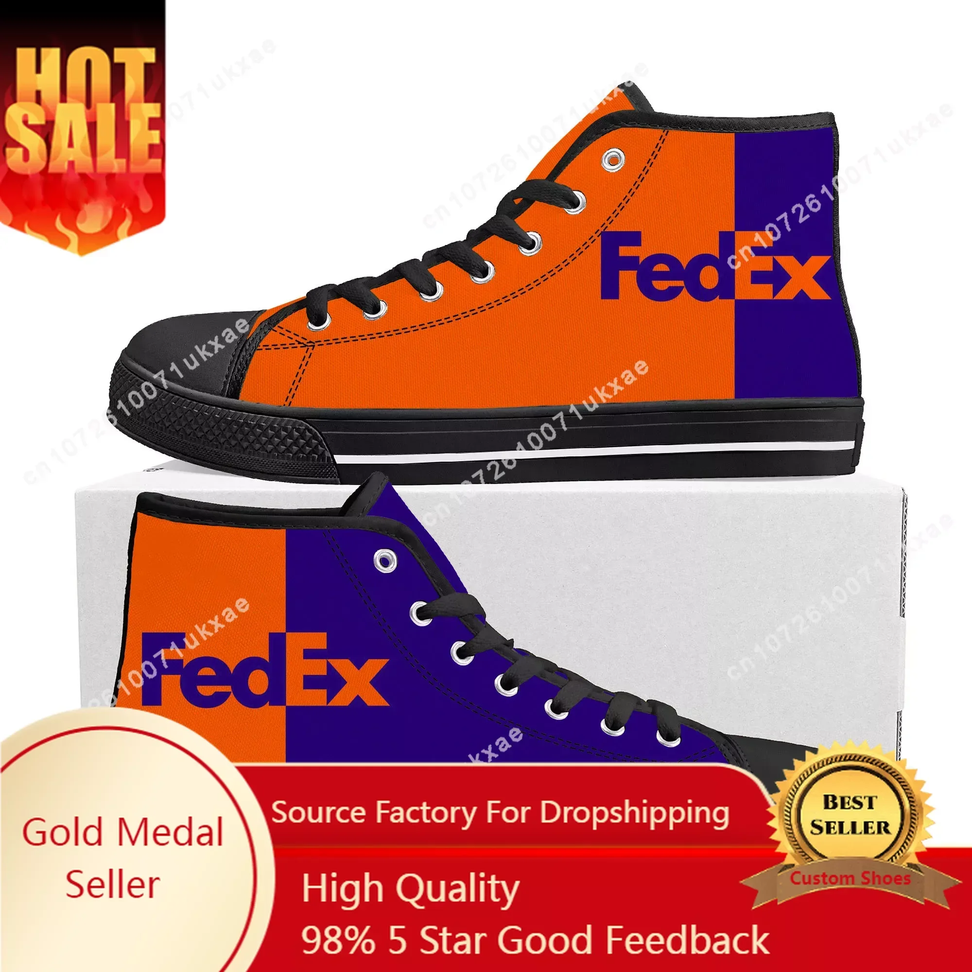 Mens Fashion Trainers - Sepatu FedEx High Top Pria Wanita