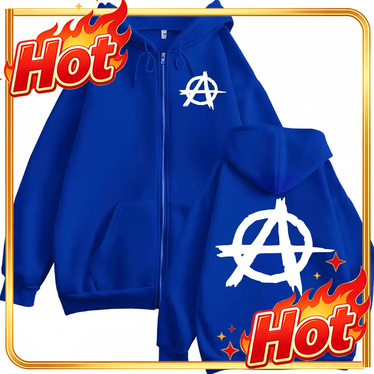 Seri TV Sons of Anarchy, Hoodi - Mens Fashion Zip Up Hoodies ulasan dan harga