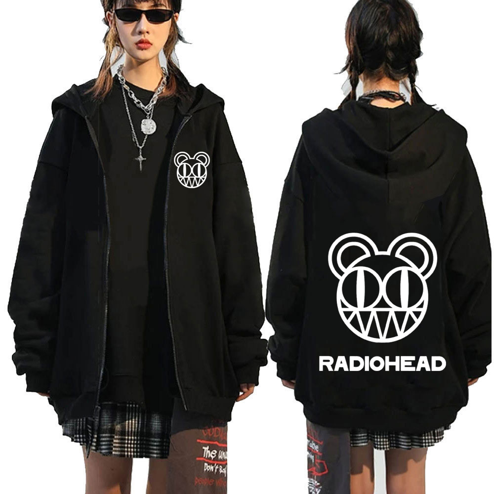 Hoodie Ritsleting Logo Band Ro - Mens Fashion Zip Up Hoodies ulasan dan harga