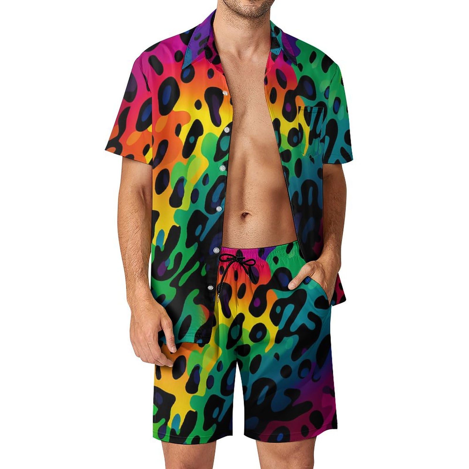 Setelan Kemeja Pria Motif Geom - Mens Fashion Clothes ulasan dan harga